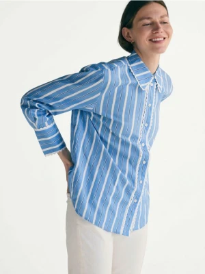 Reserved - Koszula w paski - jasnoniebieski