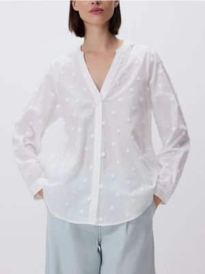 Reserved - Koszula z aplikacjami - biały