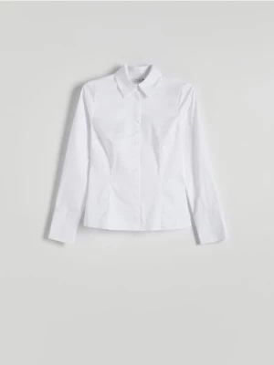Reserved - Koszula z bawełną - biały