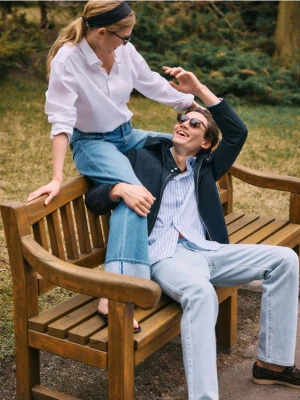 Reserved - Koszula z bawełny oxford - biały