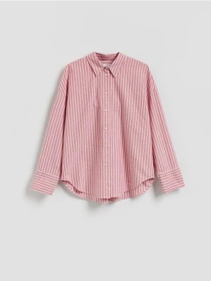 Reserved - Koszula z bawełny oxford - czerwony