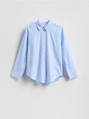 Reserved - Koszula z bawełny oxford - jasnoniebieski