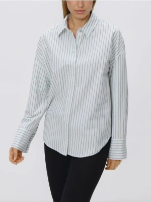 Reserved - Koszula z bawełny oxford - zielony