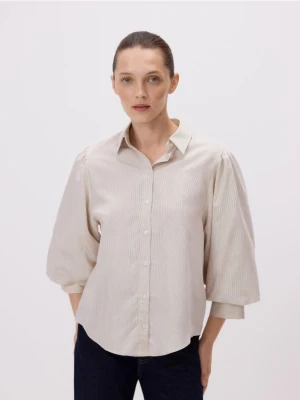 Reserved - Koszula z bufiastymi rękawami - wielobarwny