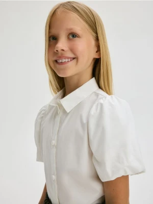 Reserved - Koszula z bufkami - biały