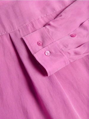 Reserved - Koszula z cupro - fioletowy