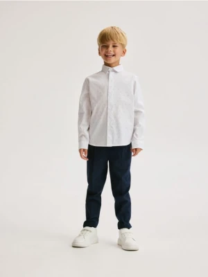 Reserved - Koszula z drobnym wzorem - biały