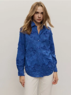 Zdjęcie produktu Reserved - Koszula z haftem - niebieski