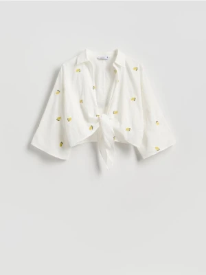 Reserved - Koszula z haftem - wielobarwny