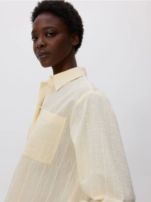 Reserved - Koszula z kieszenią - jasnożółty