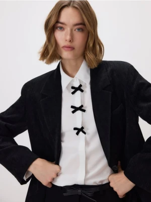 Reserved - Koszula z kokardkami - biały