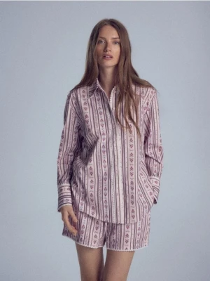 Reserved - Koszula z koronką - wielobarwny