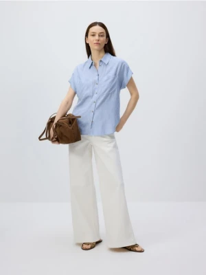 Reserved - Koszula z krótkim rękawem - jasnoniebieski