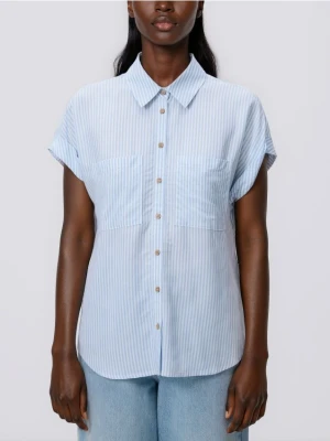 Reserved - Koszula z krótkim rękawem - jasnoniebieski