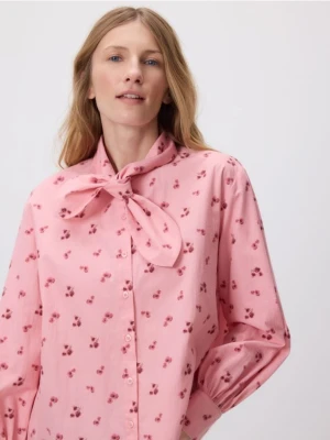 Reserved - Koszula z kwiatowym motywem - różowy