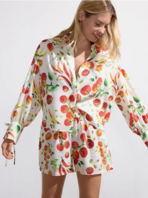 Reserved - Koszula z lyocellu - wielobarwny