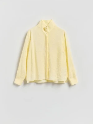 Reserved - Koszula z modalem - jasnożółty