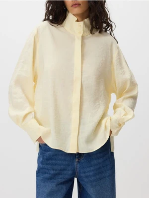 Reserved - Koszula z modalem - jasnożółty