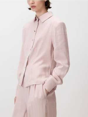 Reserved - Koszula z modalu - pastelowy róż