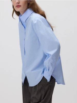 Reserved - Koszula z ozdobnym kołnierzem - jasnoniebieski