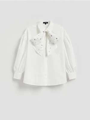 Reserved - Koszula z wiązaniem - biały