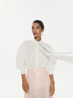 Reserved - Koszula z wiązaniem - biały