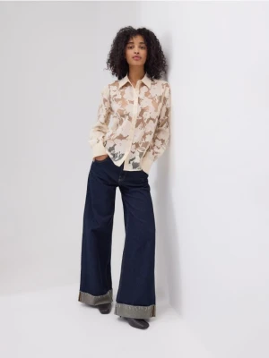 Reserved - Koszula z wiskozą - beżowy