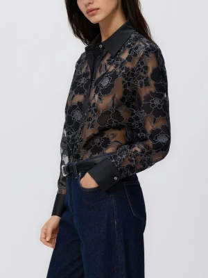 Reserved - Koszula z wiskozą - czarny