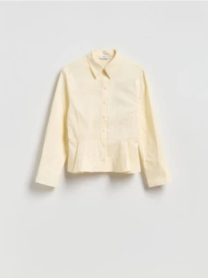 Reserved - Koszula z zakładkami - jasnożółty