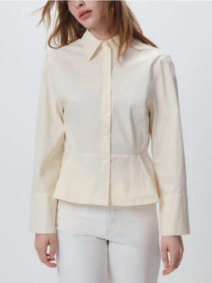 Reserved - Koszula z zakładkami - jasnożółty