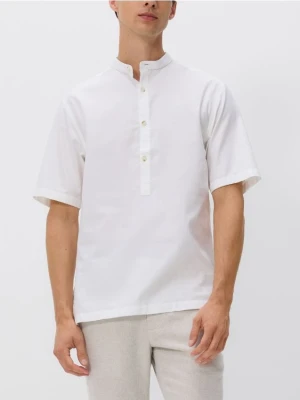 Reserved - Koszula ze stójką regular fit - biały
