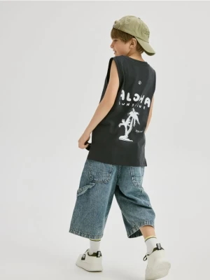 Reserved - Koszulka bez rękawów - ciemnoszary