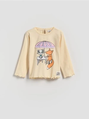Reserved - Koszulka Kicia Kocia - kremowy