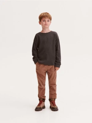 Reserved - Koszulka longsleeve - ciemnoszary