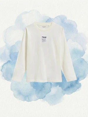 Reserved - Koszulka longsleeve - złamana biel