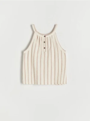 Reserved - Koszulka na ramiączkach - beżowy