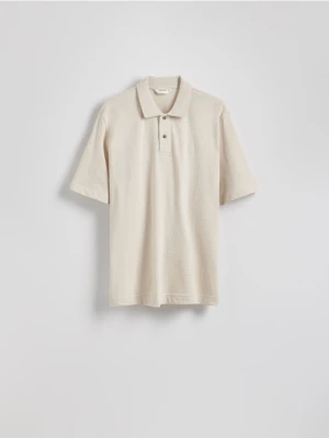 Reserved - Koszulka polo boxy - beżowy