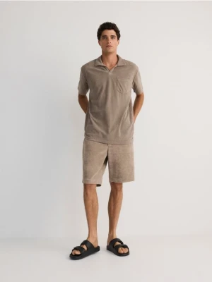 Reserved - Koszulka polo comfort fit - beżowy