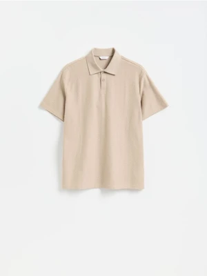 Reserved - Koszulka polo comfort fit - beżowy