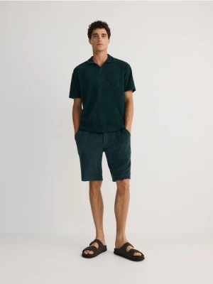 Reserved - Koszulka polo comfort fit - ciemnozielony