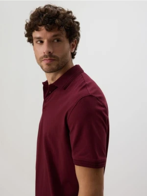 Reserved - Koszulka polo regular - bordowy