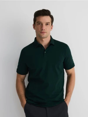Reserved - Koszulka polo regular - ciemnozielony