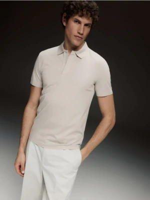 Reserved - Koszulka polo regular fit - beżowy