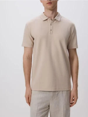 Reserved - Koszulka polo regular fit - beżowy