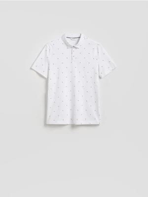 Reserved - Koszulka polo regular fit - biały