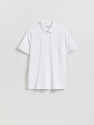 Reserved - Koszulka polo regular fit - biały