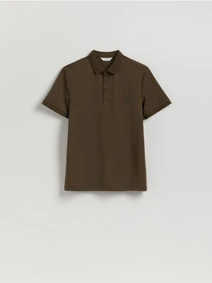 Reserved - Koszulka polo regular fit - ciemnozielony