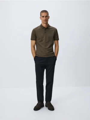 Reserved - Koszulka polo regular fit - ciemnozielony