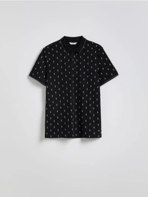 Reserved - Koszulka polo regular fit - czarny