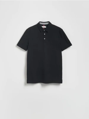 Reserved - Koszulka polo regular fit - czarny